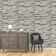 Wallpaper Brick Pattern 3D Textured Non-woven Wall Paper Roll V63-827581