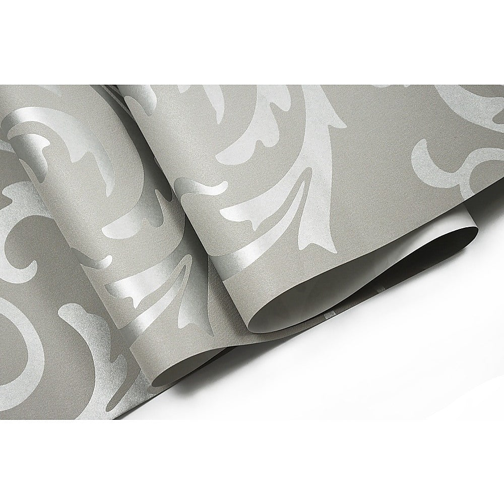 Wallpaper Silver Flower Pattern Non-woven Wall Paper Roll V63-827601
