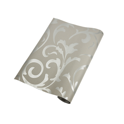 Wallpaper Silver Flower Pattern Non-woven Wall Paper Roll V63-827601