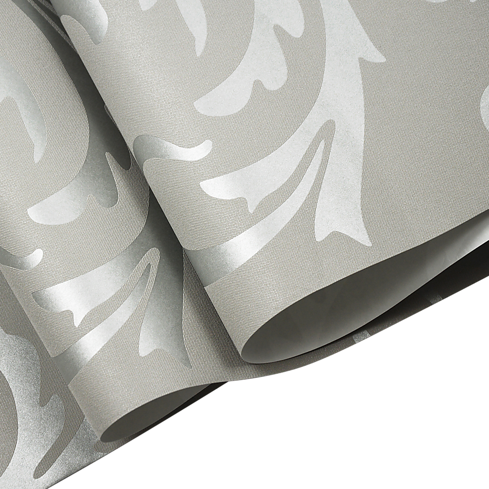 Wallpaper Silver Flower Pattern Non-woven Wall Paper Roll V63-827601