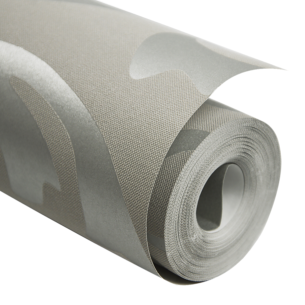Wallpaper Silver Flower Pattern Non-woven Wall Paper Roll V63-827601