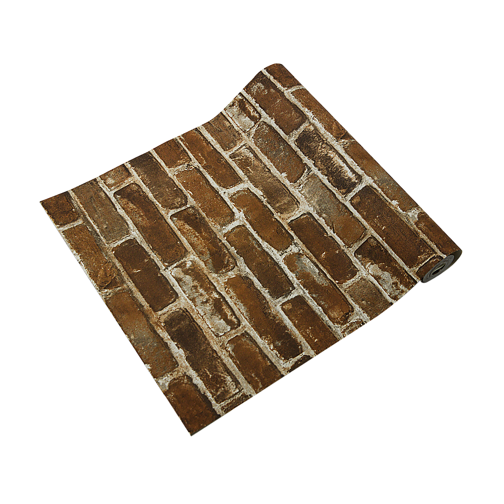 Wallpaper Faux Brick Wall Paper Roll V63-827611