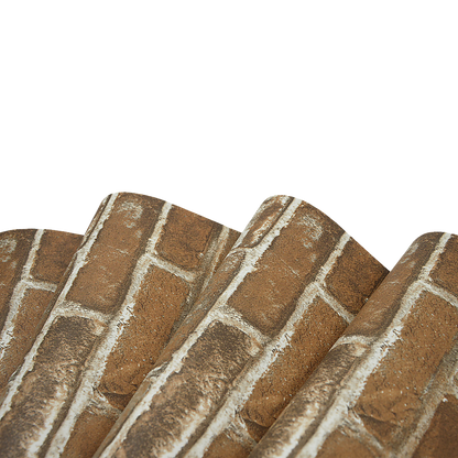 Wallpaper Faux Brick Wall Paper Roll V63-827611
