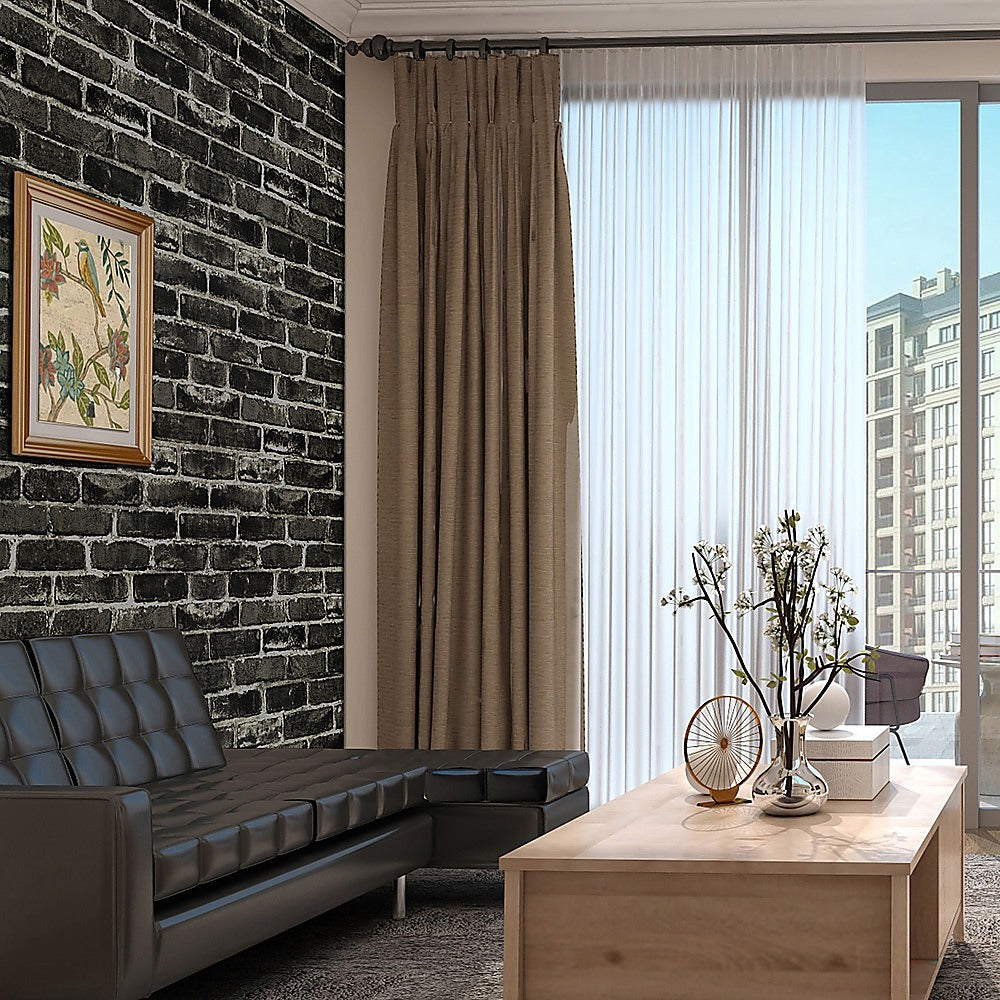 Wallpaper Faux Vintage Brick Pattern Wall Paper Roll V63-827621