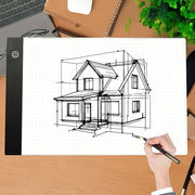 A4 LED Light Box Tracing Board Art Design Stencil Tattoo Copy Drawing Pad V63-827651
