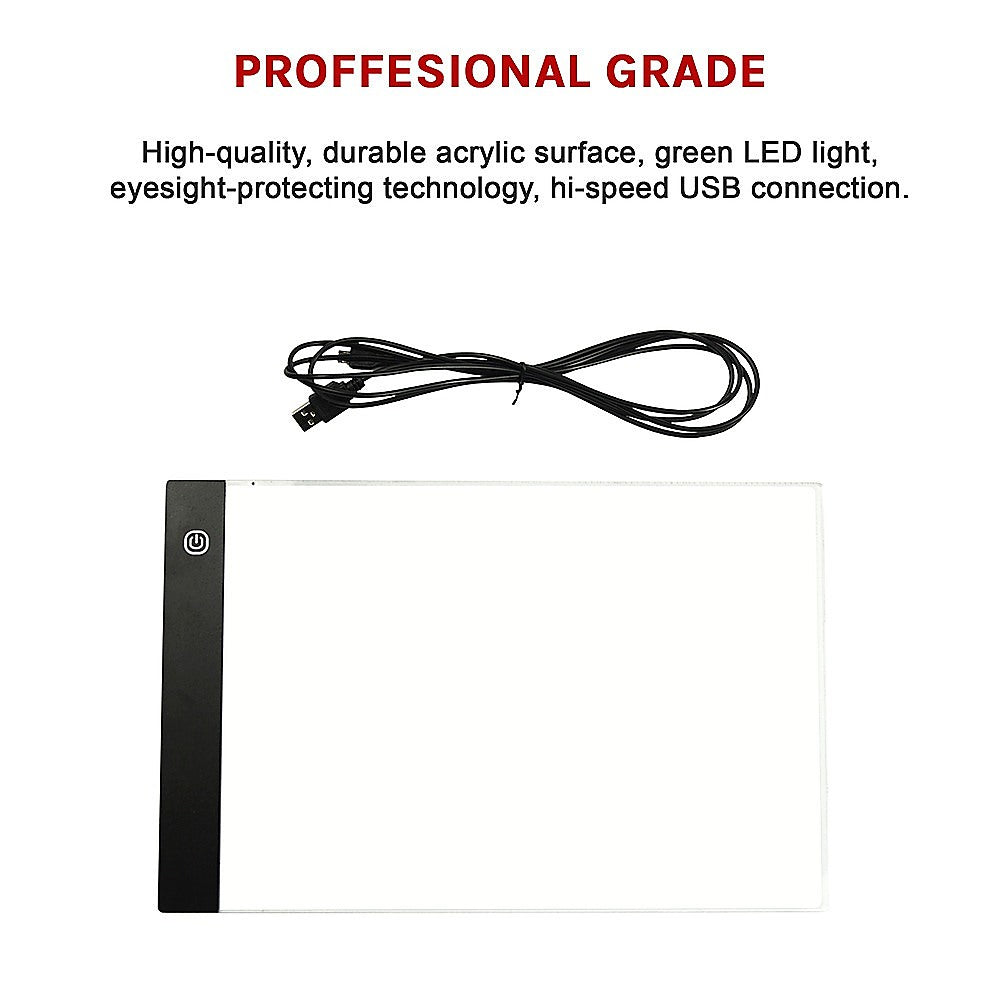A4 LED Light Box Tracing Board Art Design Stencil Tattoo Copy Drawing Pad V63-827651