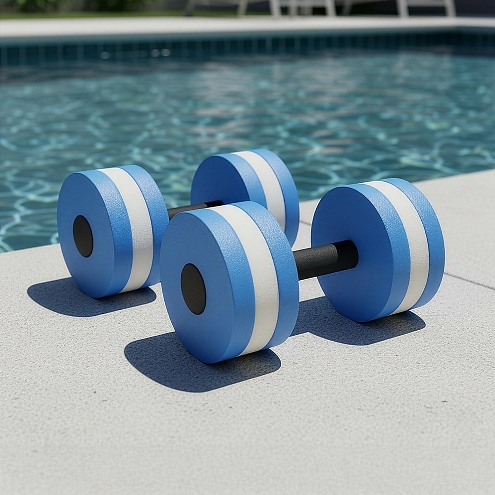 2x Water Aerobics Dumbbell EVA Aquatic Barbell Aqua Fitness V63-827661
