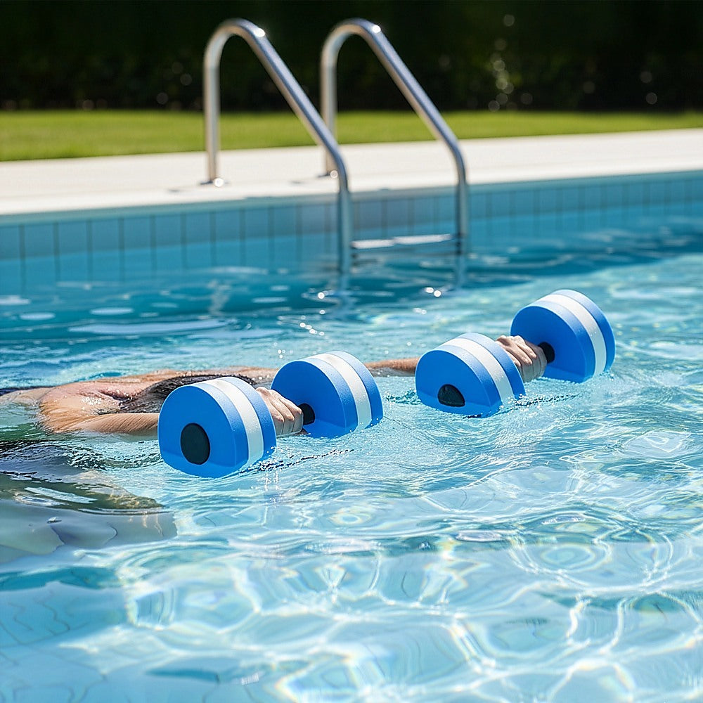 2x Water Aerobics Dumbbell EVA Aquatic Barbell Aqua Fitness V63-827661