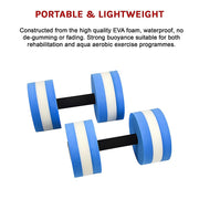 2x Water Aerobics Dumbbell EVA Aquatic Barbell Aqua Fitness V63-827661