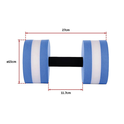 2x Water Aerobics Dumbbell EVA Aquatic Barbell Aqua Fitness V63-827661