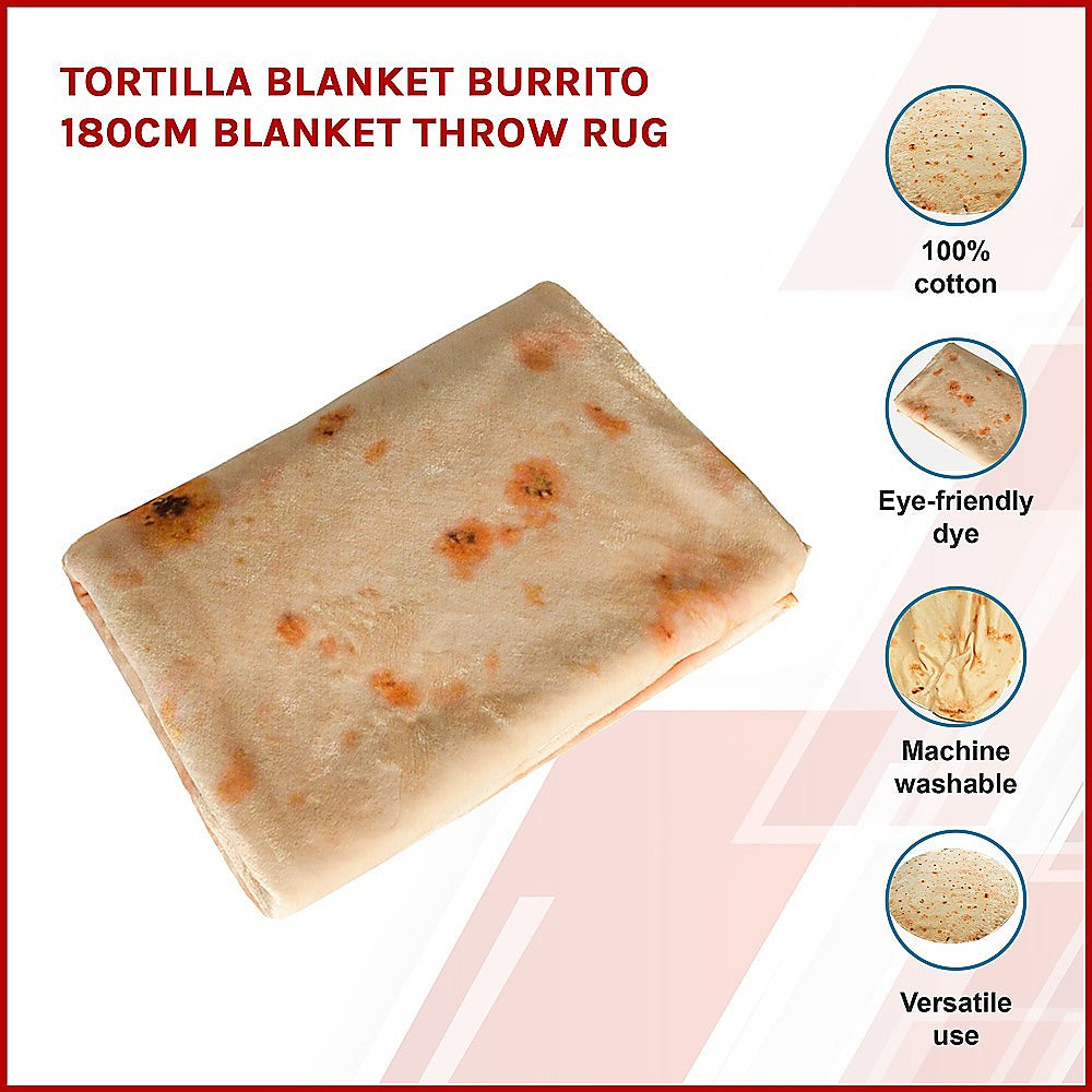Tortilla Blanket Burrito 180cm Blanket Throw Rug V63-827681