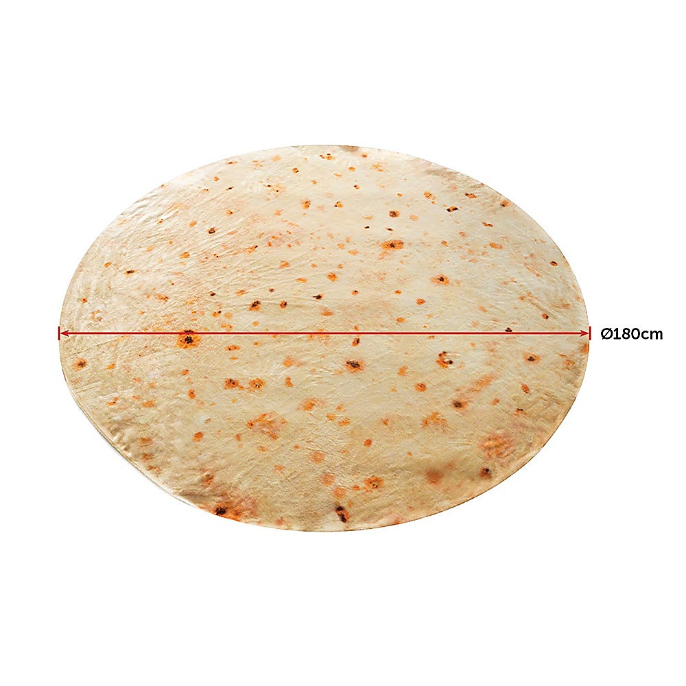 Tortilla Blanket Burrito 180cm Blanket Throw Rug V63-827681