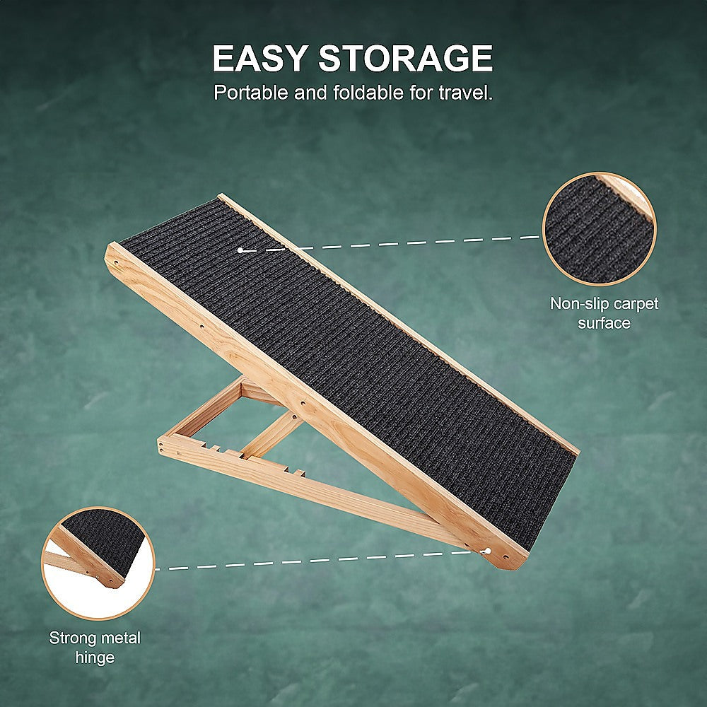 Dog Ramp Pet Ramp Adjustable Heights Portable V63-827691