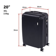 Delegate Suitcases Luggage Set 20" 24" 28"Carry On Trolley TSA Travel Bag V63-827711