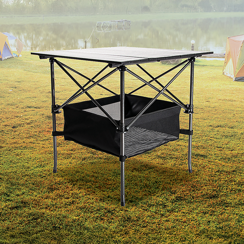 Folding Collapsible Camping Table Caravan RV Heavy Duty Steel & Aluminium V63-827721
