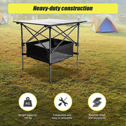 Folding Collapsible Camping Table Caravan RV Heavy Duty Steel & Aluminium V63-827721