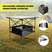 Folding Collapsible Camping Table Caravan RV Heavy Duty Steel & Aluminium V63-827721