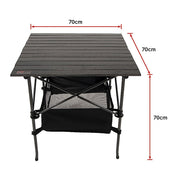 Folding Collapsible Camping Table Caravan RV Heavy Duty Steel & Aluminium V63-827721