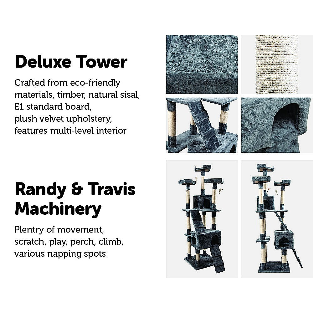170cm Cat Tree Scratching Post Tower Trees Scratcher House V63-827731