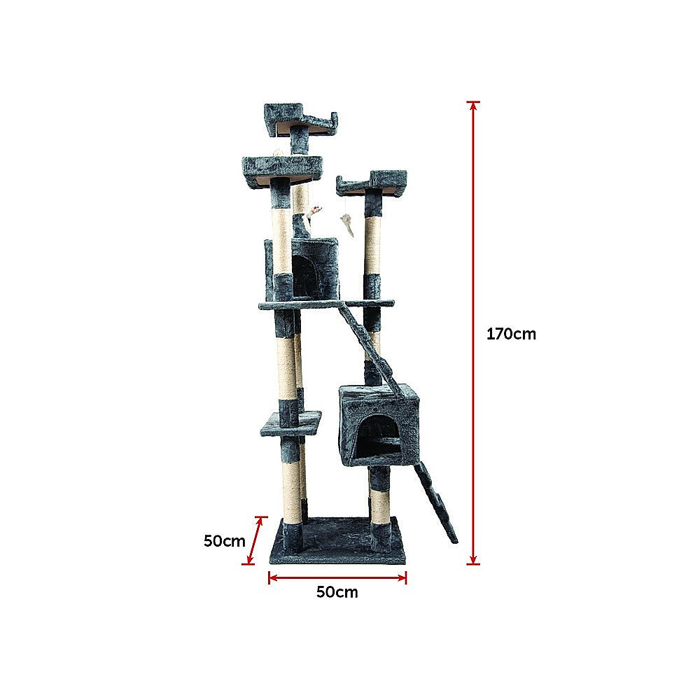 170cm Cat Tree Scratching Post Tower Trees Scratcher House V63-827731