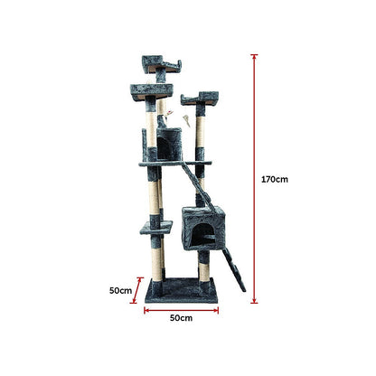 170cm Cat Tree Scratching Post Tower Trees Scratcher House V63-827731