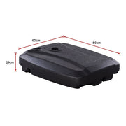 60x80cm Outdoor Umbrella Stand Base Sand/ Water Pod Round Portable Grip V63-827741