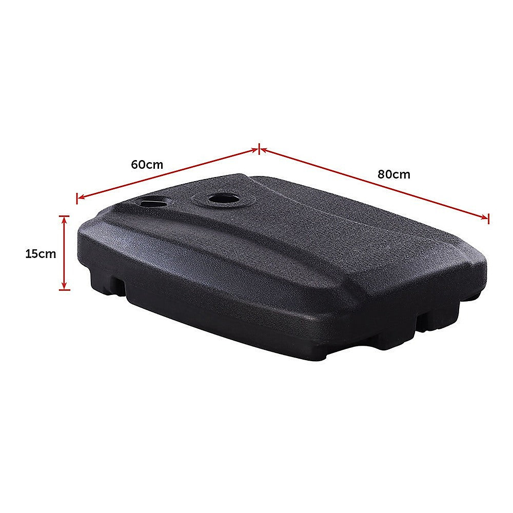 60x80cm Outdoor Umbrella Stand Base Sand/ Water Pod Round Portable Grip V63-827741
