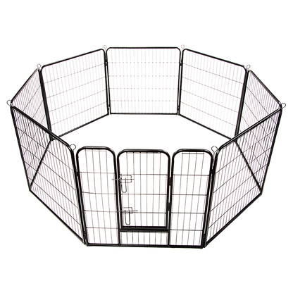 8 Panel Heavy Duty Pet Dog Playpen Puppy Exercise Fence Enclosure Cage V63-827761