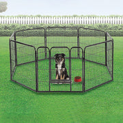 8 Panel Heavy Duty Pet Dog Playpen Puppy Exercise Fence Enclosure Cage V63-827761