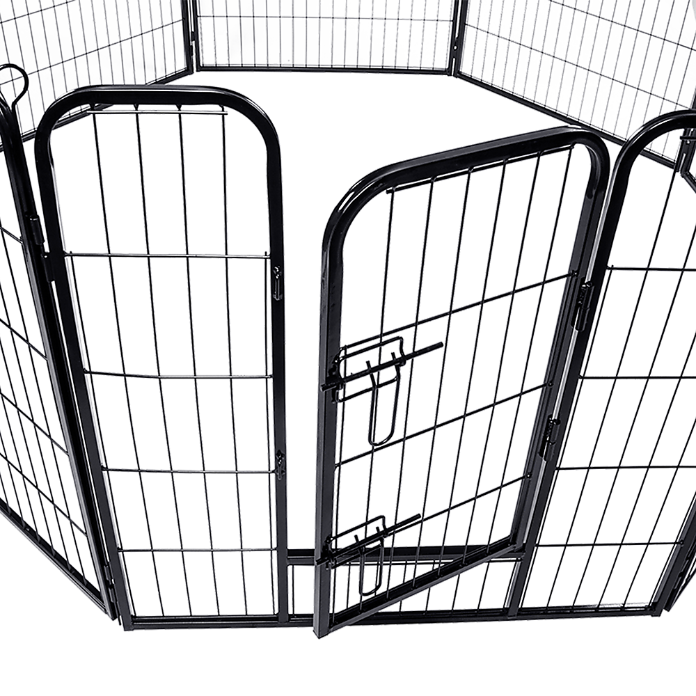 8 Panel Heavy Duty Pet Dog Playpen Puppy Exercise Fence Enclosure Cage V63-827761