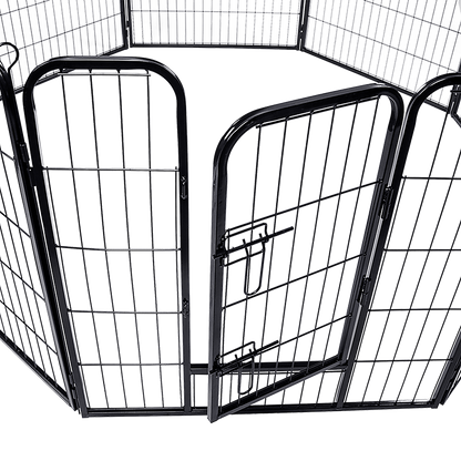 8 Panel Heavy Duty Pet Dog Playpen Puppy Exercise Fence Enclosure Cage V63-827761