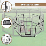8 Panel Heavy Duty Pet Dog Playpen Puppy Exercise Fence Enclosure Cage V63-827761