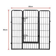 8 Panel Heavy Duty Pet Dog Playpen Puppy Exercise Fence Enclosure Cage V63-827761