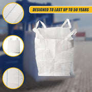 4 x 1 tonne FIBC Polypropylene UV Rated Builder / Bulk / Landscape Bags V63-827771