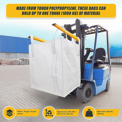 4 x 1 tonne FIBC Polypropylene UV Rated Builder / Bulk / Landscape Bags V63-827771