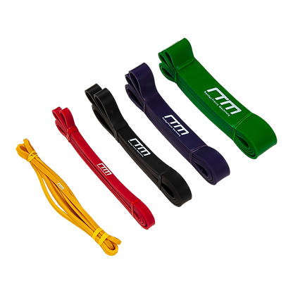 Resistance Band Loop Set of 5 Heavy Duty Gym Yoga Workout V63-827781