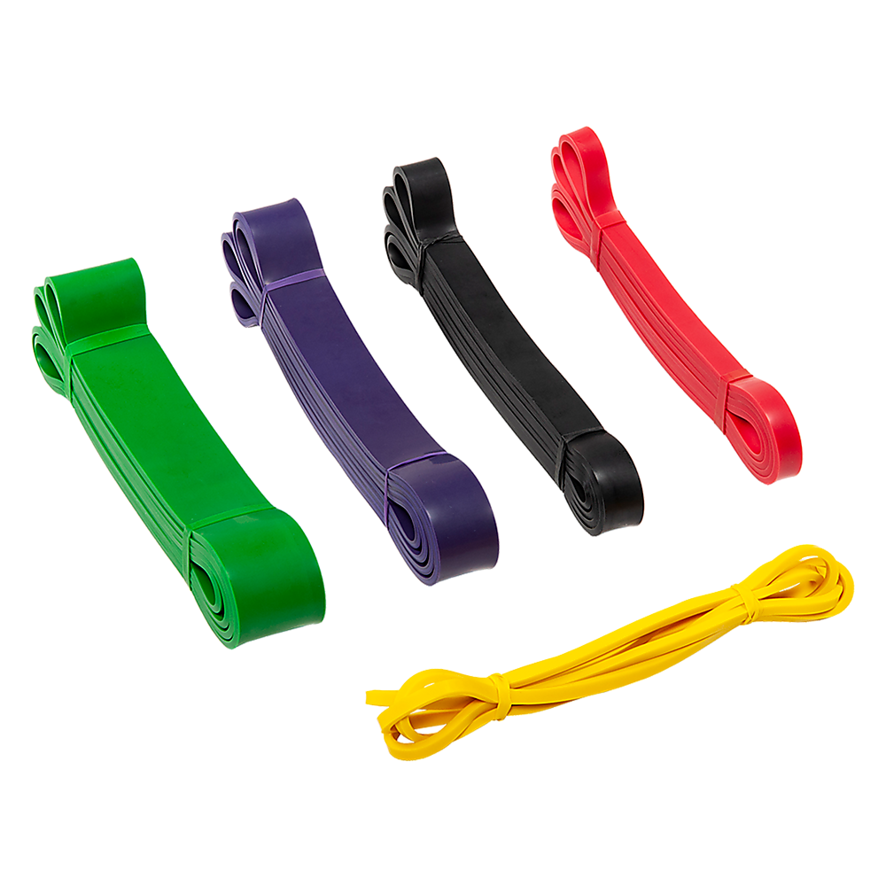 Resistance Band Loop Set of 5 Heavy Duty Gym Yoga Workout V63-827781