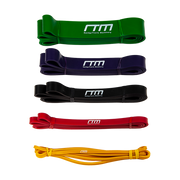 Resistance Band Loop Set of 5 Heavy Duty Gym Yoga Workout V63-827781