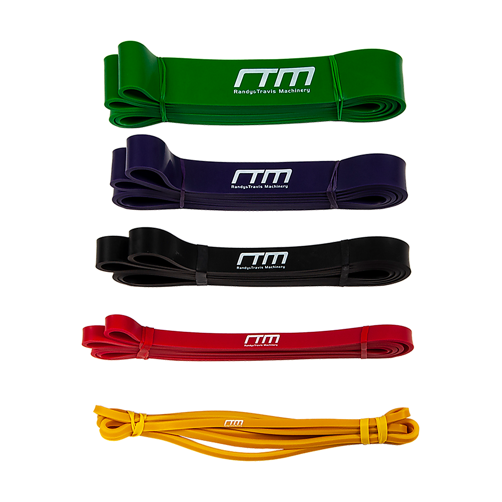 Resistance Band Loop Set of 5 Heavy Duty Gym Yoga Workout V63-827781