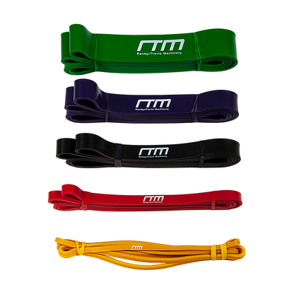 Resistance Band Loop Set of 5 Heavy Duty Gym Yoga Workout V63-827781