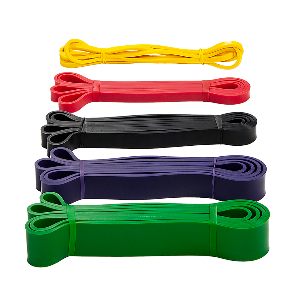 Resistance Band Loop Set of 5 Heavy Duty Gym Yoga Workout V63-827781