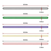 Resistance Band Loop Set of 5 Heavy Duty Gym Yoga Workout V63-827781