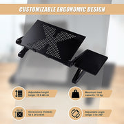 Aluminium Alloy Folding Laptop Stand Desk Table with Mouse Tray V63-827821