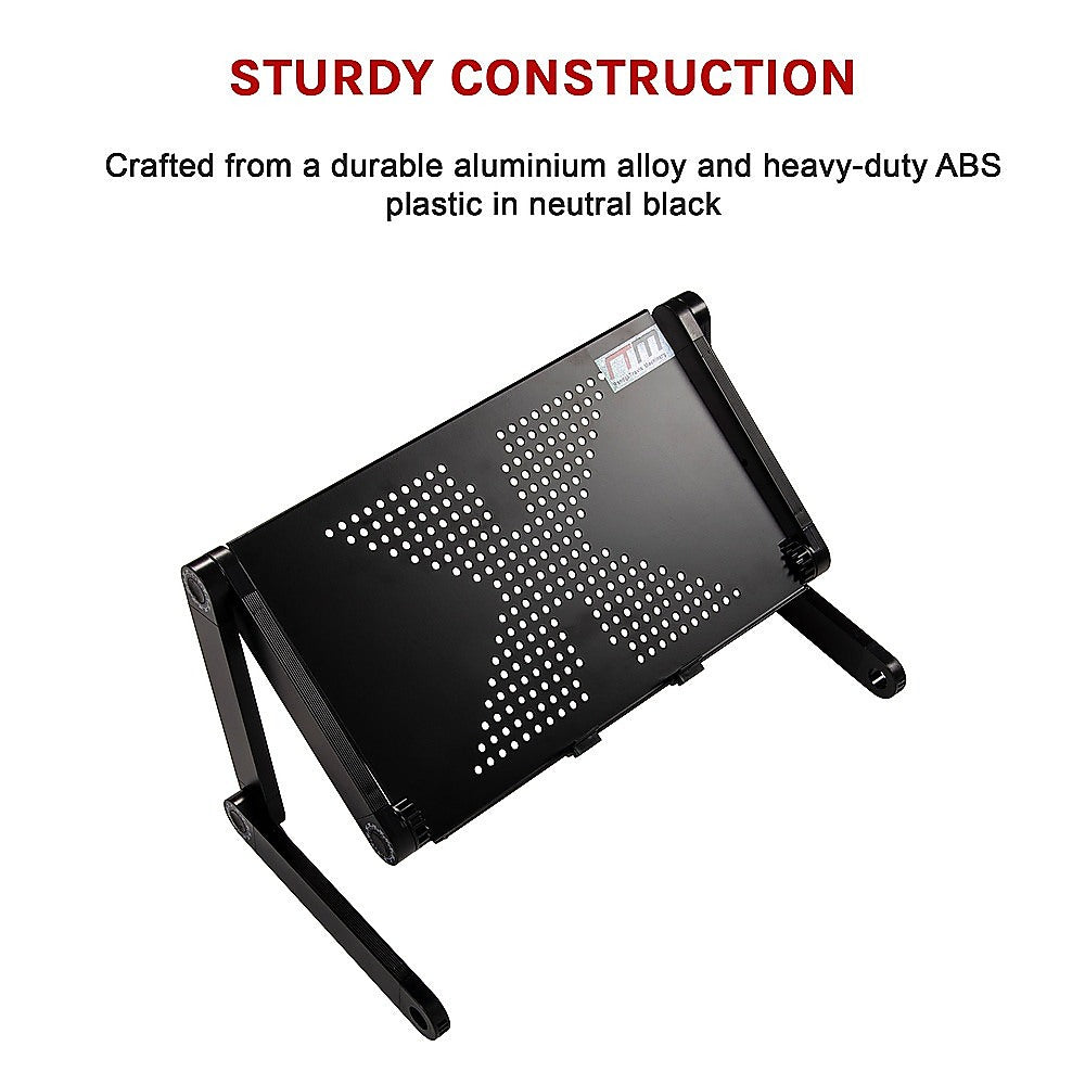 Aluminium Alloy Folding Laptop Stand Desk Table with Mouse Tray V63-827821