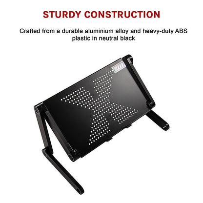 Aluminium Alloy Folding Laptop Stand Desk Table with Mouse Tray V63-827821