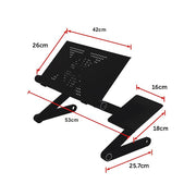 Aluminium Alloy Folding Laptop Stand Desk Table with Mouse Tray V63-827821