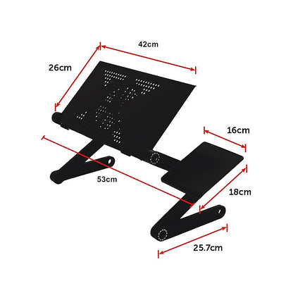 Aluminium Alloy Folding Laptop Stand Desk Table with Mouse Tray V63-827821