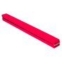2.4m (8FT) Gymnastics Folding Balance Beam Pink Synthetic Suede V63-827851