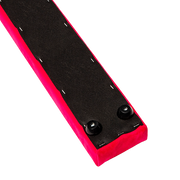2.4m (8FT) Gymnastics Folding Balance Beam Pink Synthetic Suede V63-827851