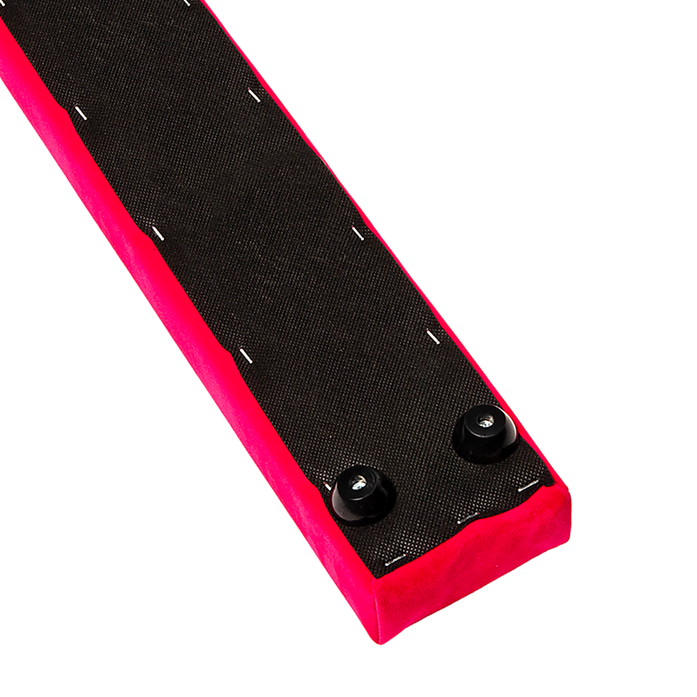 2.4m (8FT) Gymnastics Folding Balance Beam Pink Synthetic Suede V63-827851